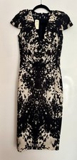 ALEXANDER MCQUEEN DRESS, Sz 38 Black/Ivory NEW w/TAGS, BERGDORF GOODMAN, Vintage