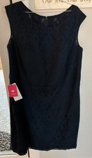 NWT JJs House Navy all lace formal Mother of the Bride/Groom lined dress
