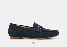 Hush Puppies midnight suede loafers. Size 38