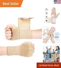 Attelle de Poignet Beige avec Fermeture Velcro – Soin Ergonomique pour le Sport