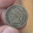 1861 Indian Head Small Cent BN Circulated Business Strike Phila Uncertified