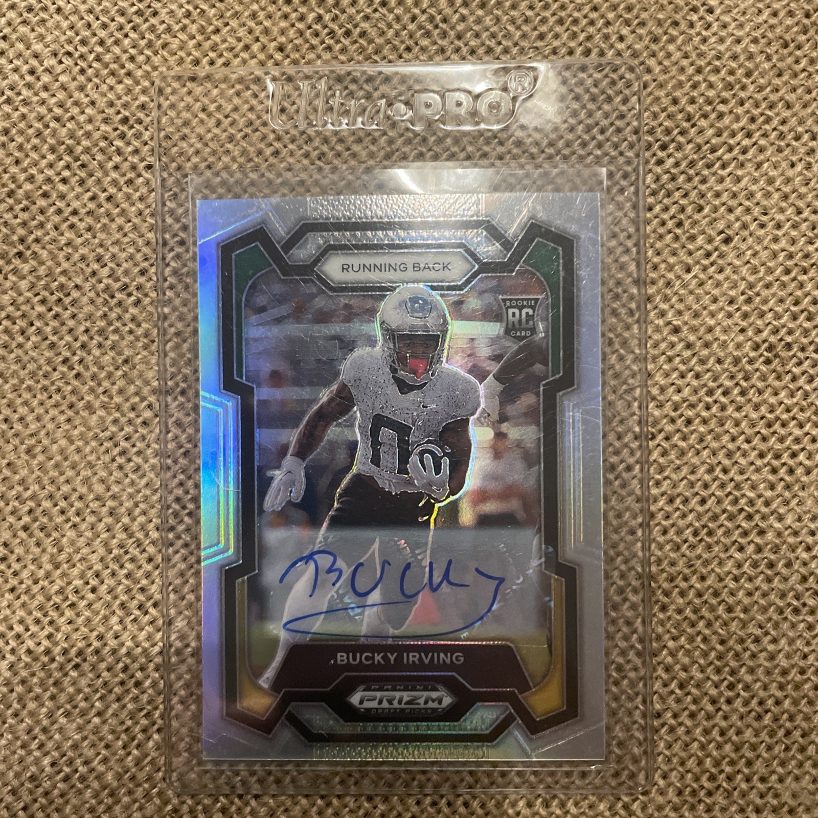 2024 Panini Prizm Draft Picks - Bucky Irving #172 Silver Prizm (RC) Autograph