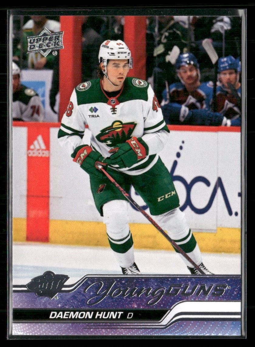 Daemon Hunt Rookie 2023-24 Upper Deck Young Guns Minnesota Wild #494