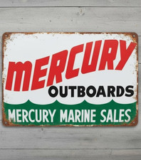 Mercury Outboards Mercury Marine Sales 8 X 12 Novelty Metal Sign New