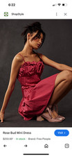 new FREE PEOPLE premium label rose bud mini dress 6