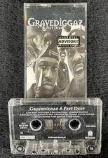 Gravediggaz 6 Feet Deep Cassette 1994 RZA HipHop Gee Street Explicit Rap Vtg 90s