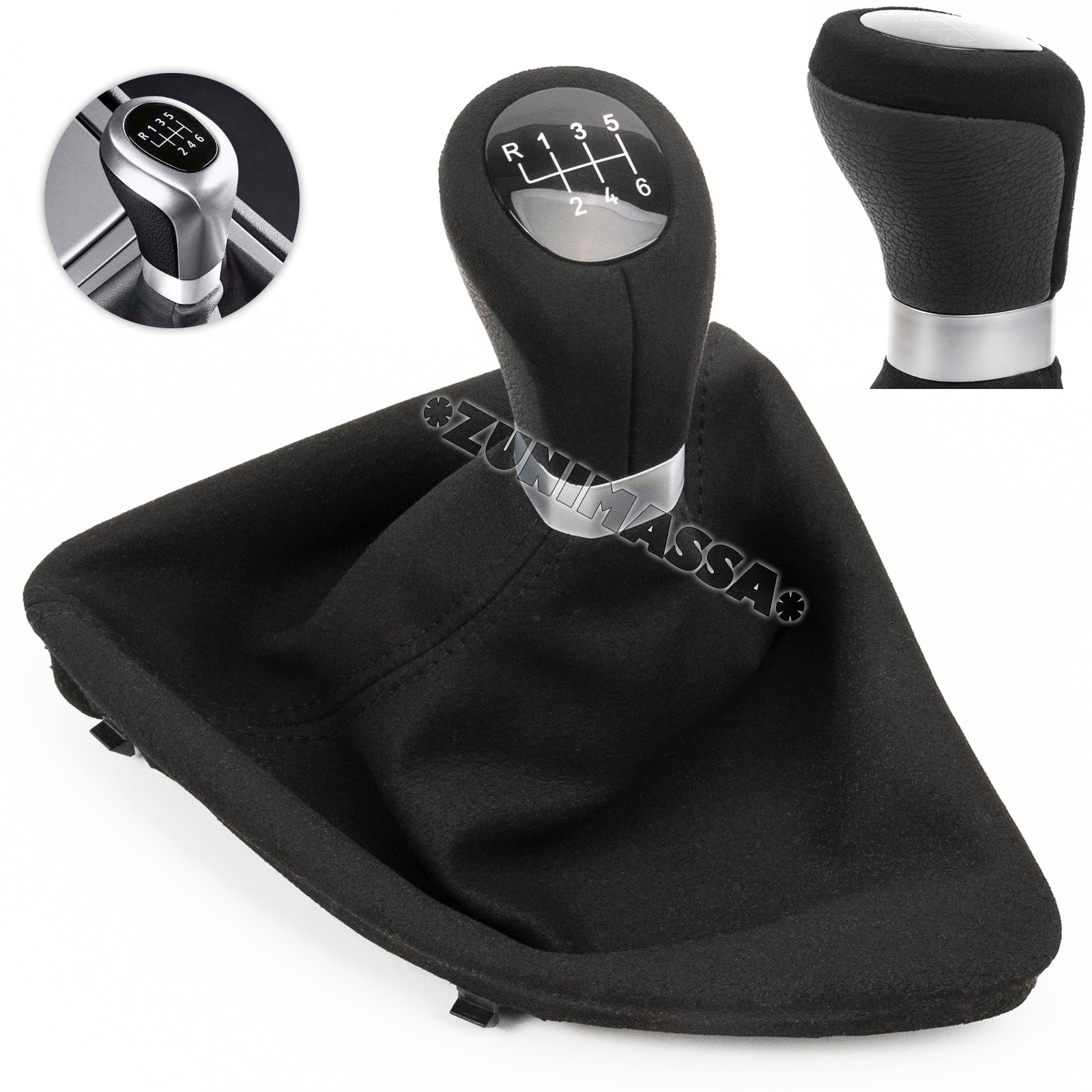 Poignée de Levier de Vitesse BMW E87 Kit Gaine et Pommeau 6 Vitesses Mécanique