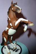 SCHLEICH 72002 Steigender Hengst MUSTANG  Pinto Sonderedition Pferd Rar braun