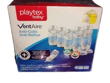 Playtex Baby VentAire Anti-Colic Anti Reflux Baby Bottles Newborn NEW Sealed