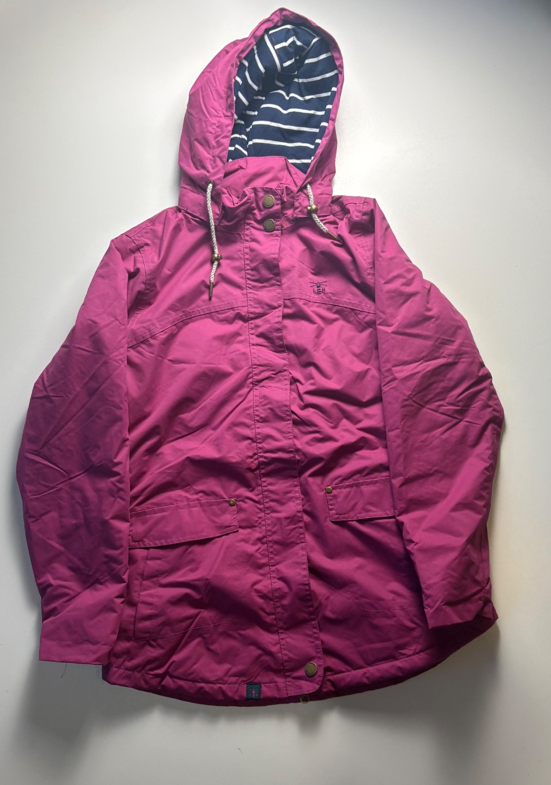 Lighthouse Iona Womens Waterproof Jacket UK 10 Fuchsia Pink Hooded Coat BNWT