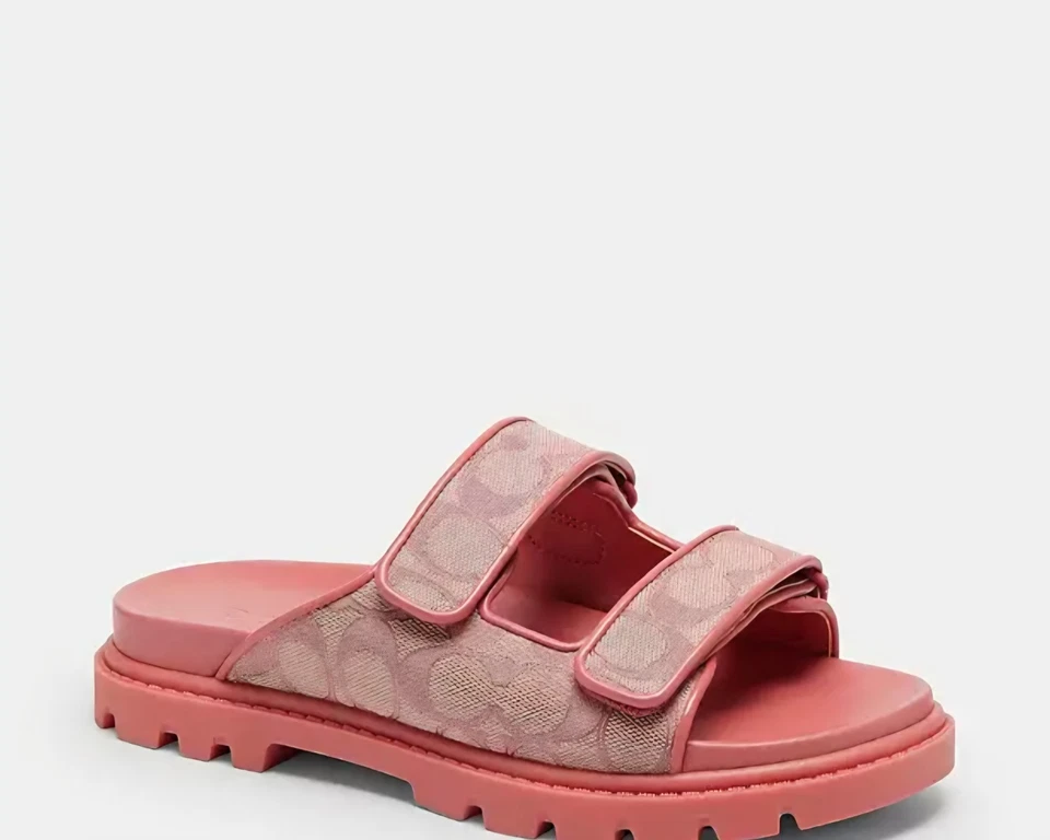 Новый с Ярлыками тренер женщина две группы Sport слайд в подпись Jacquard истинный розовый CBN29 - Изображение 3 из 4