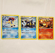 Nintendo Pokemon TCG Black & White 3-Card Lot Keldeo Samurott Camerupt