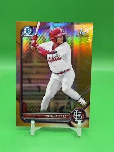2022 Bowman Chrome Prospects 1st Joshua Baez #BCP-112 Gold Refractor /50 (RC)