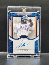 2024 Topps Tier One Mo Vaughn Tier One Talent Auto Blue /75 Mets On Card