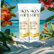 AVON Skin So Soft Radiant Moisture 3.4 Fluid Ounces Replenishing Hand Cream Duo