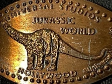 Jurassic Park Universal Studios Hollywood Zc Elongated Penny #111916