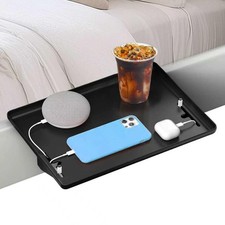 SHYICHENG Clip-On Bedside Shelf for Bunk Beds, Black 32x23cm, 