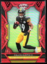 Panini 2022 Certified Rookies Calvin Austin III RC #138 Mirror Red /99 Steelers