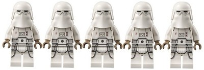 LEGO  Star Wars 5 x Snowtrooper mit Blaster Neu  als Beladung  AT-AT 75313