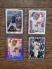 2012-2025 Bryce Harper Bowman/Topps 4 Card Numbered Lot
