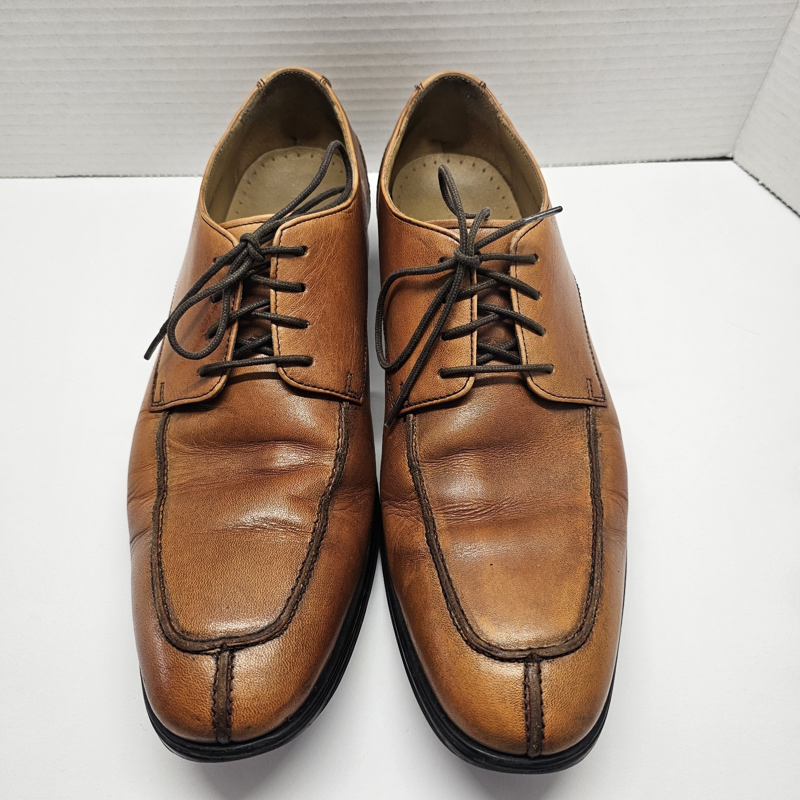 SAOLA Scarpe eleganti Cole Haan punta spaccata uomo 9 5 M pelle Oxford derby cognac stringate