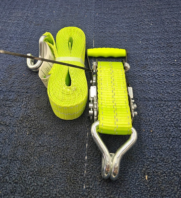 Vulcan RS215W12REF: 2'' x 15' HIGH-VIZ Ratchet Strap With J-Hook, 3300 lb. WLL