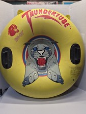 Vintage 1981 Rare Sno Snow Cat Thundertube Inflatable Snow Pool Float Inner Tube
