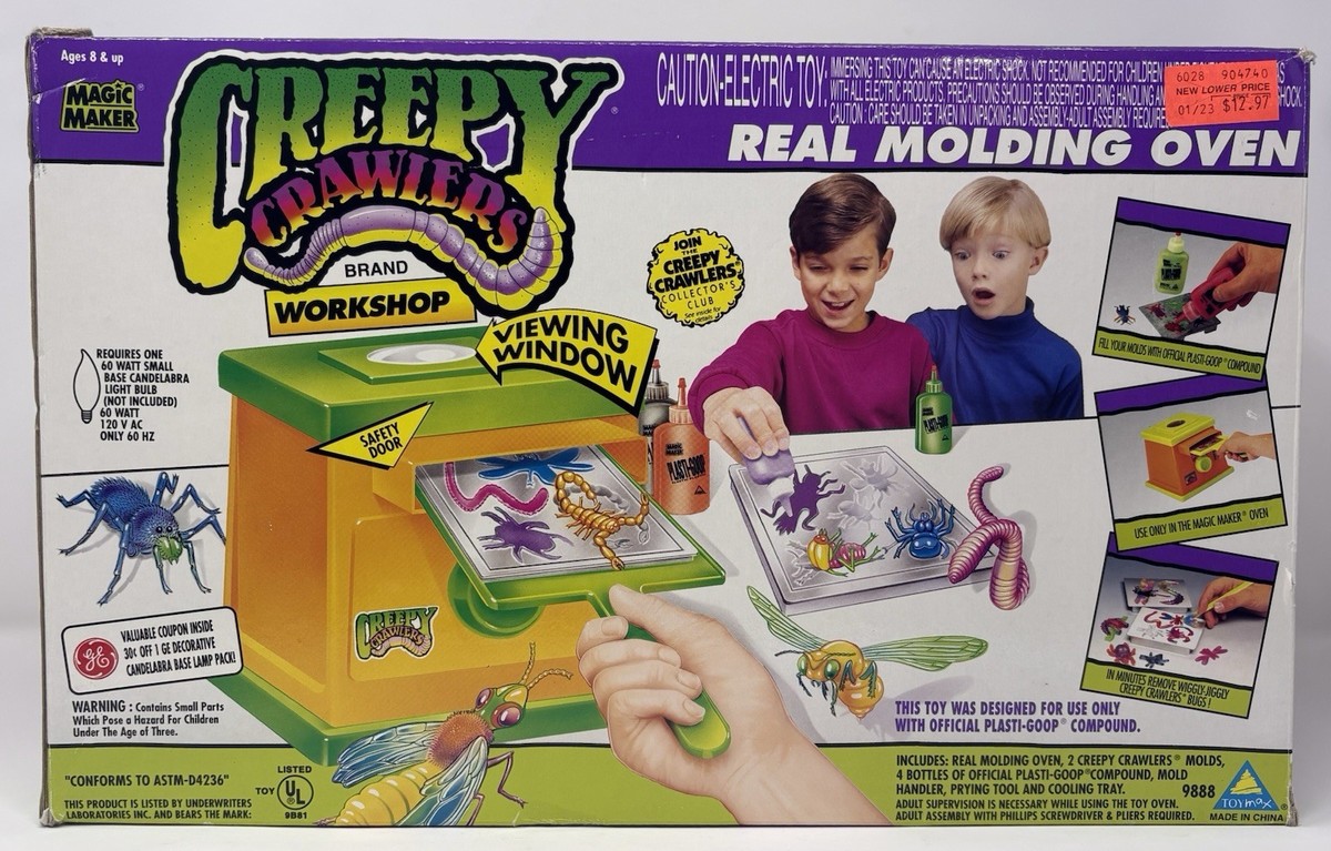 Vintage Creepy Crawlers Molding Oven 1994 Magic Maker Toymax w
