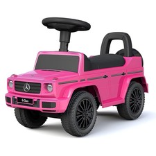 Best Ride On Car Kids Toddler Stroller Mercedes G-Wagon Push Car, Pink Open Box 