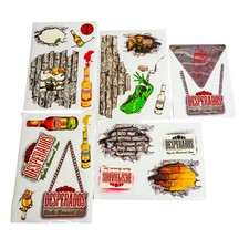 Desperados Bier Aufkleber Set Wandaufkleber Deko Wall Sticker Weiß