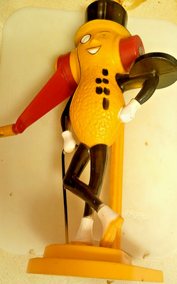 Vintage plastic Mr. Peanuts decorative peanut butter maker.