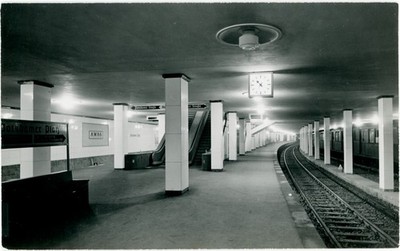 Berlin Potsdamer S-Bahnhof Bahnsteig Normaluhr Vintage Probe Hans-Hartz 1939