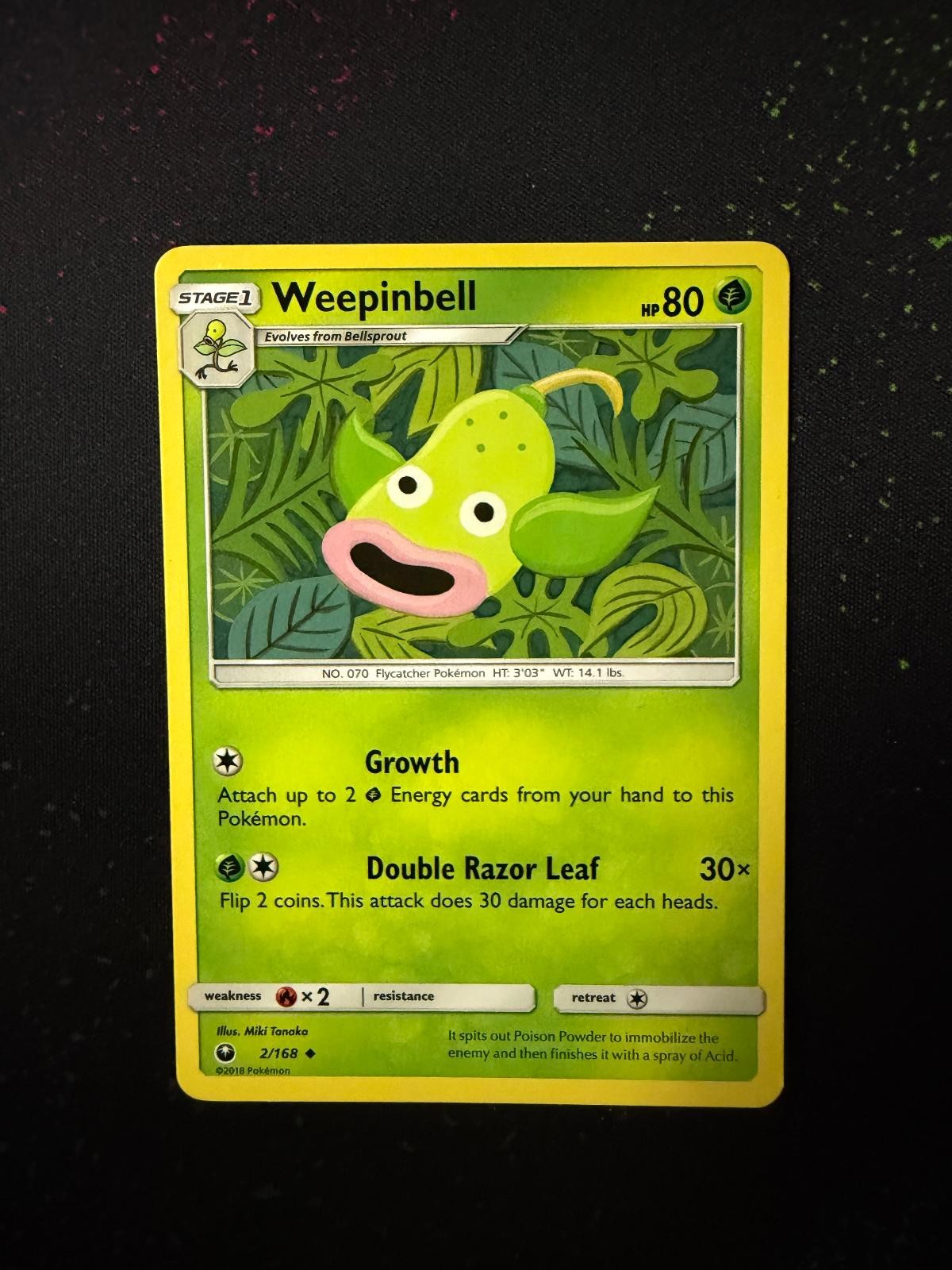 WEEPINBELL 2/168 CELESTIAL STORM Uncommon Pokemon