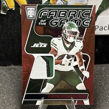 2024 Panini Totally Certified Davante Adams Fabric of the Game Red /99 #25 Jets