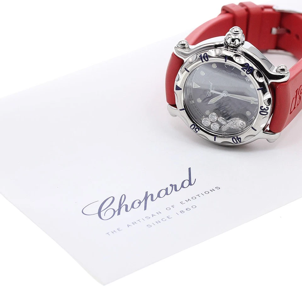Кварцевые мужские часы Chopard Happy sport happy fish 8347 дата черный циферблат_910490 - Изображение 2 из 4