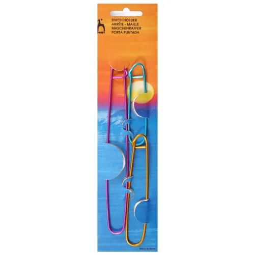 Pony Knitting Stitch Holder (3 Assorted Sizes) - Multi Colour Aluminium