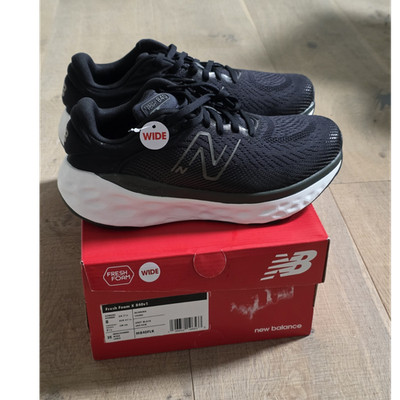 New Balance Fresh Foam X 840v1 'Blacktop' Black White 2E Wide Mesh Sneakers