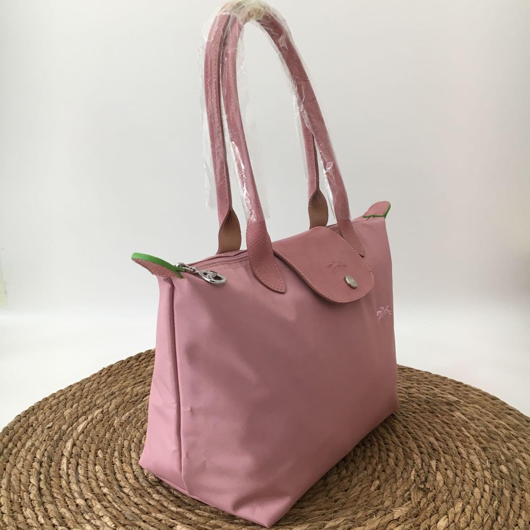 Longchamp Top Handle Handbag Tote Bag New Lightweight M Size Pink
