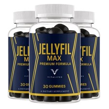 (3 Pack) Jellyfil MAX Gummies for Men ? Jellyfil MAX Male Gummy Advanced...
