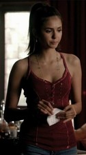 ASO Elena Gilbert SA Guess Lily Henly Tank in Brick Red-M