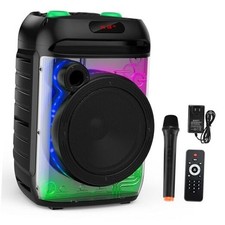 Karaoke Machine,Portable Bluetooth Speaker with Wireless Mic for