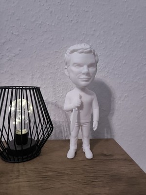   Dexter Morgen Figur   3D-Druck   ca. 25 cm   Unikat ( Farbe Weiß )