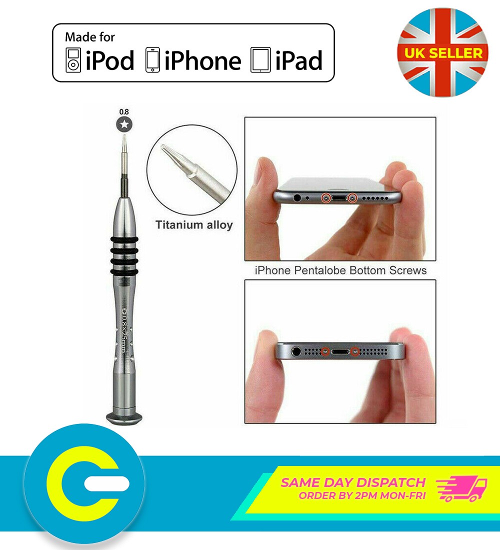 CACCIAVITE GIRAVITE PROFESSIONALE SMONTAGGIO PER IPHONE TORX Pentalobe 1plx40mm 7438644551924 - Foto 7