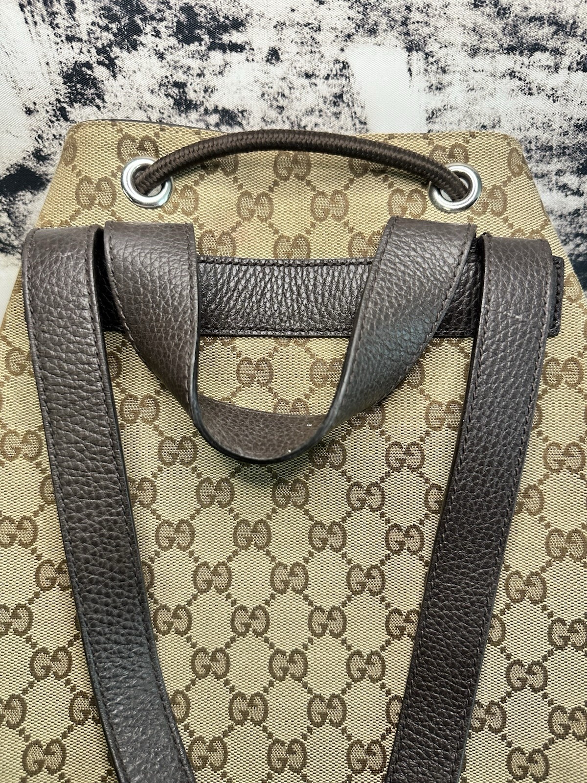 Gucci GG Supreme Drawstring Backpack 449175/62706… - image 6