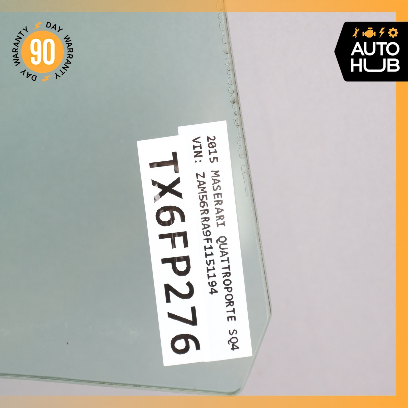 14-22 Maserati Quattroporte M156 S Q4 Rear Right Side Door Window Glass OEM