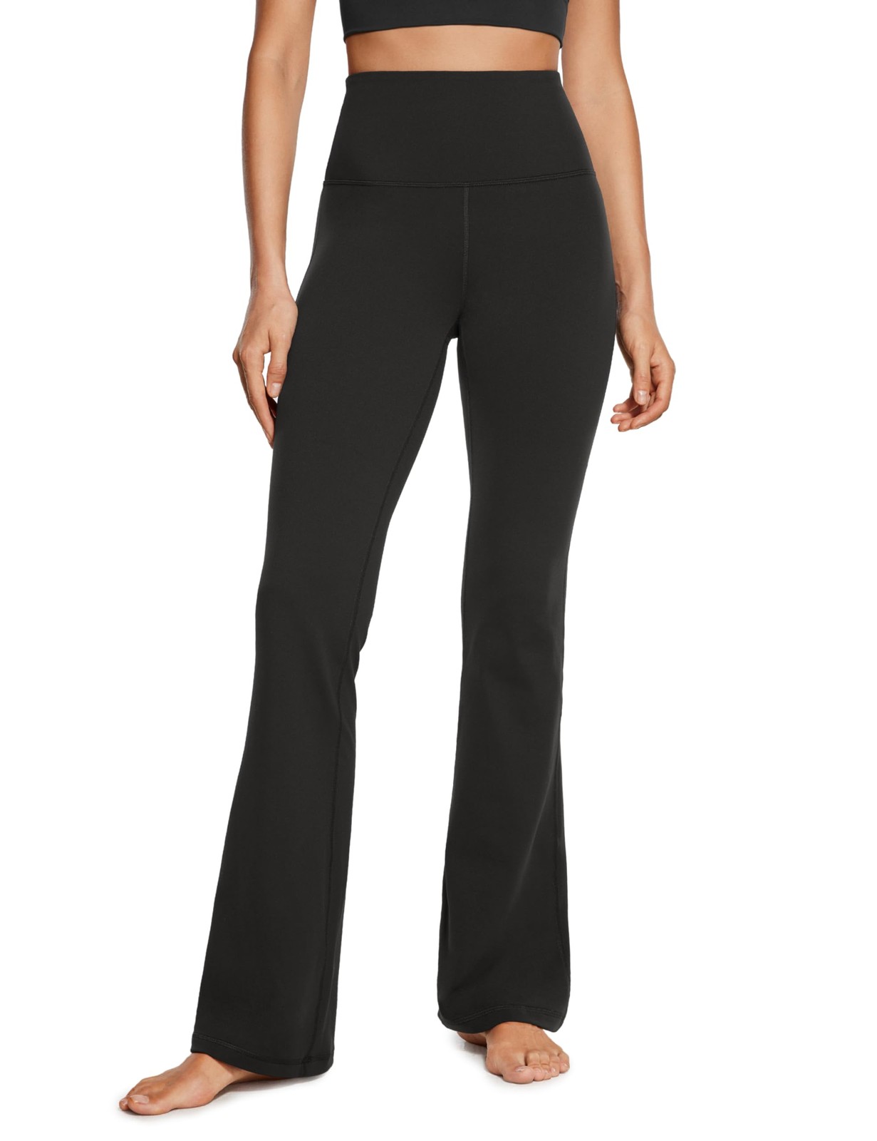 CRZ YOGA Women's Butterluxe Flared Leggings - 33.5"" High Waist Bootleg Trousers