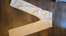 Lacoste Herren Jeans Hose W32 L32 32/32 beige uni gerade Slim Stretch-Denim