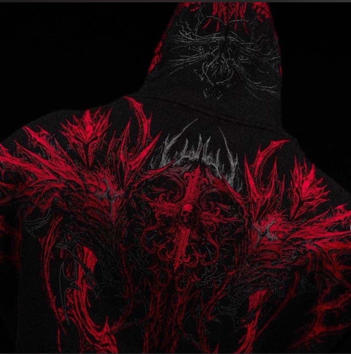 Breathe Divinity Abyss Walker Oversized pullover hoodie