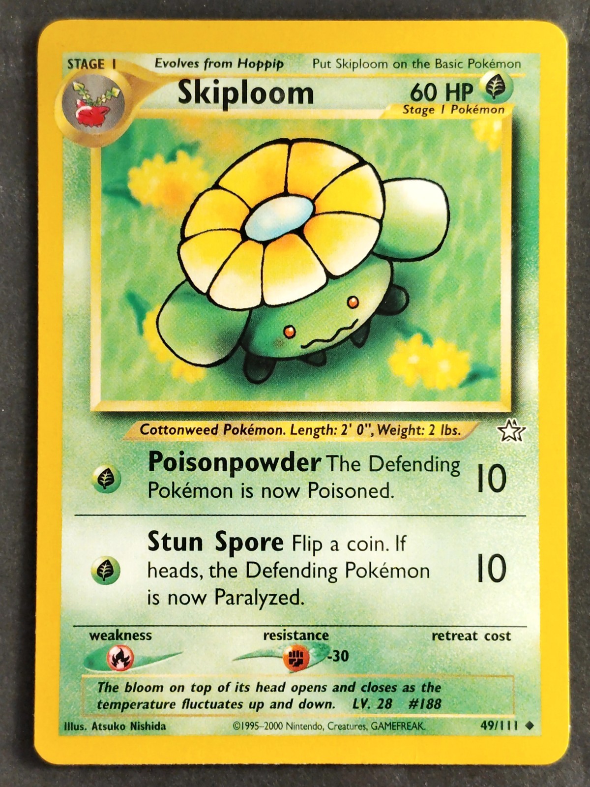 Skiploom 49/111 Vintage Neo Genesis Regular, Pokemon 2000 (LP)