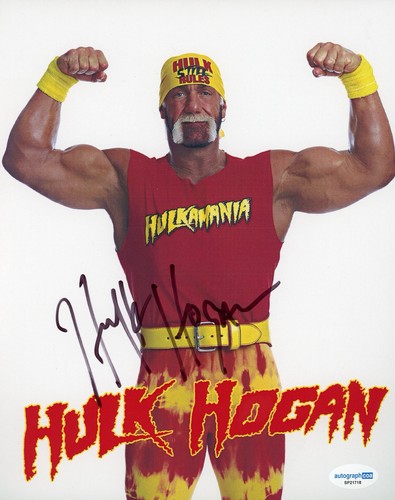 HULK HOGAN SIGNED AUTOGRAPH 8x10 PHOTO PICTURE ACOA WWE WRESTLING LEGEND